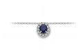 Collana donna in oro bianco e zaffiro con brillanti Donnaoro luce dhpz9401.005