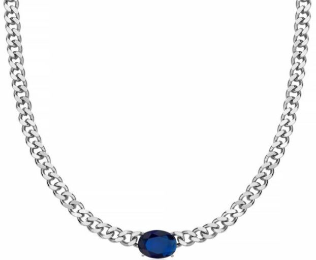 Collana donna kiara in acciaio e zirconi kcld3967b