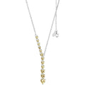 Damen-Halskette lang Comete Schmuck mit Kristallen gla 245
