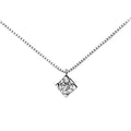 Collana donna marca donnaoro Punto Luce in oro bianco e diamanti Ct. 0,04 Dhpl9135.004