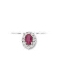 Collana donna marchio DonnaOro con pendente rubino e diamanti 0,80 lpr10094.006