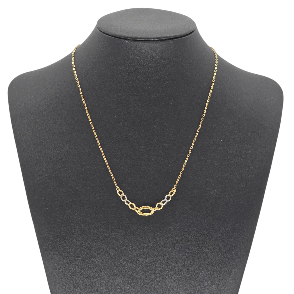 Elegante Damenhalskette aus 9 Karat Gold