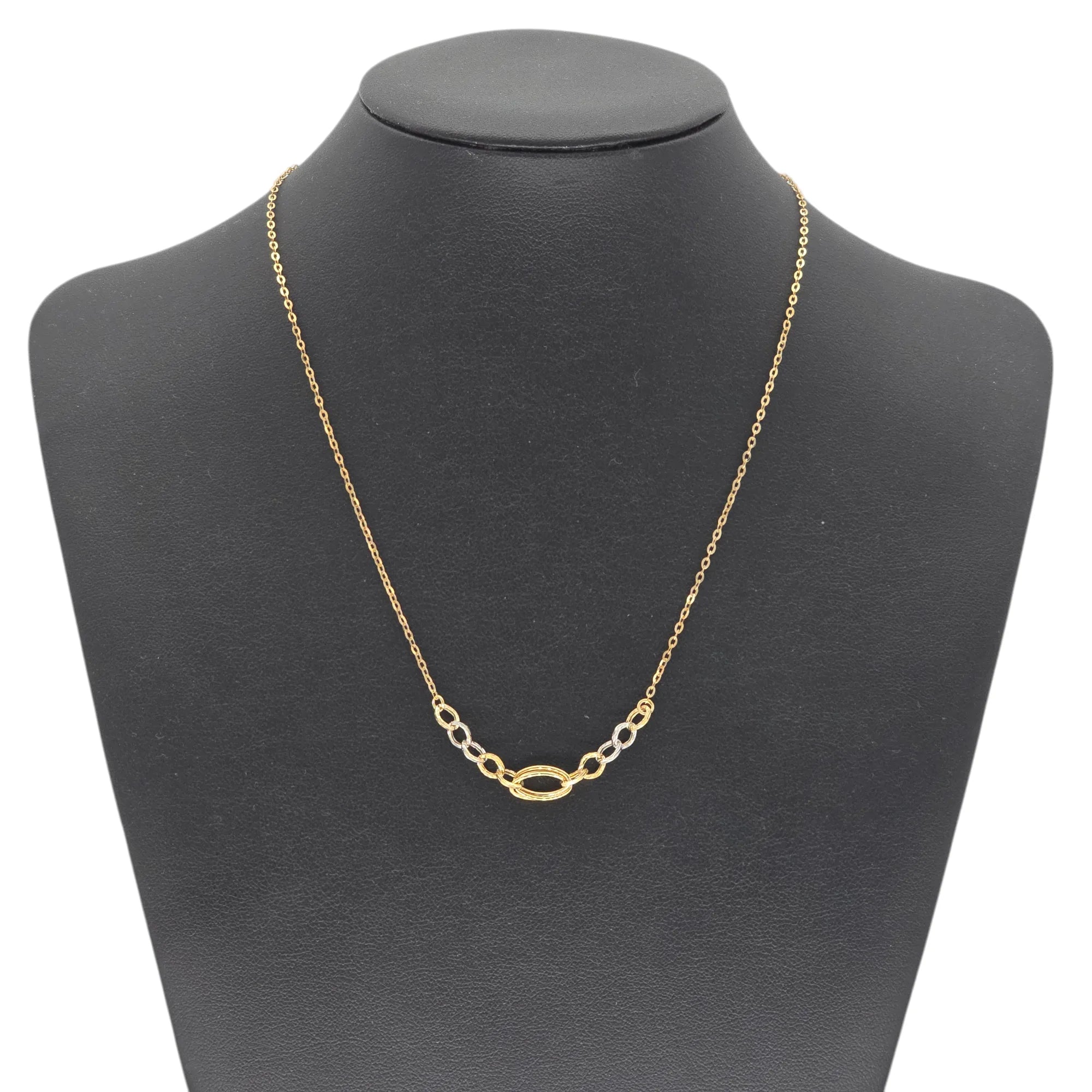Elegante Damenhalskette aus 9 Karat Gold