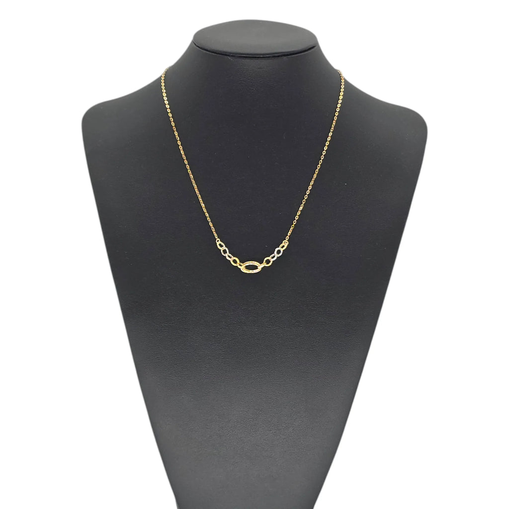 Elegante Damenhalskette aus 9 Karat Gold