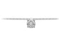 Collana donna pendente in oro bianco e diamanti Donnaoro luce dhpf9349.007