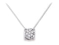 Collana donna pendente in oro bianco e diamanti Donnaoro luce dhpf8501.005