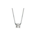 Damen-Halskette Solitär Donnaoro aus Weißgold und Diamanten dkpl8787.s010