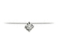 Collana donna punto luce in oro bianco e diamanti Donnaoro luce dhpl8503.003