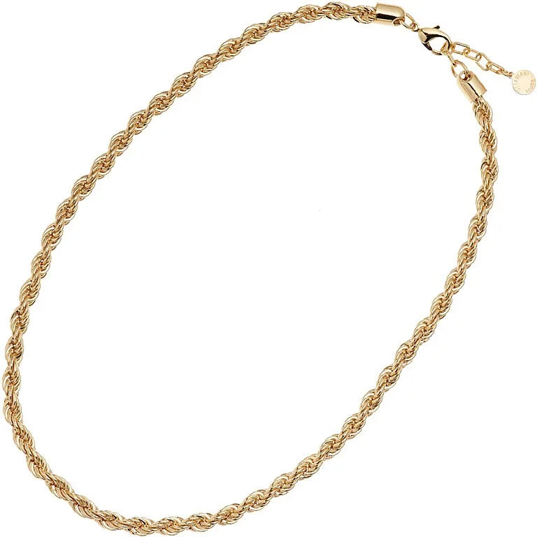 Collana donna stile funetta dorata gioielli Ottaviani