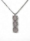 Collana donna trilogy in oro bianco e diamanti Donnaoro Lpf12087