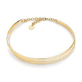 Collana dorata rigida due fili Lux Unoaerre dorata 2411