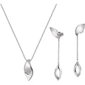 Collana e orecchini in argento donna gioielli Morellato foglia SAKH48