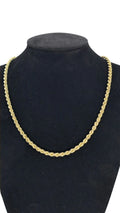 Collana funetta in argento dorato Unisex 60 cm