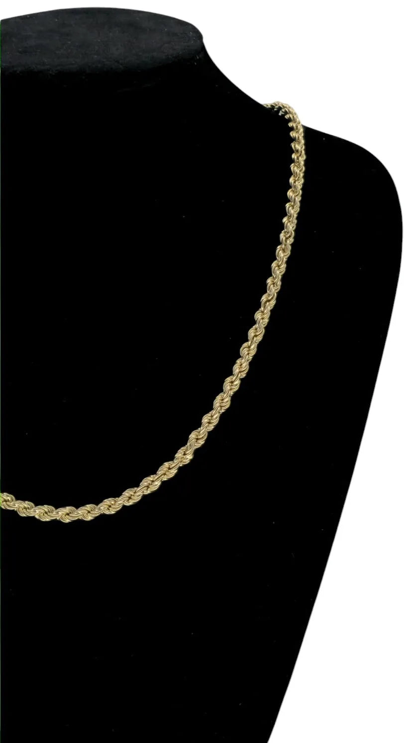 Collana funetta in argento dorato Unisex 60 cm