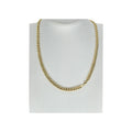 Collana in oro giallo 750 maglia grumetta liscia unisex
