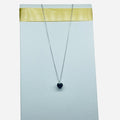 Collana iGold con cuore blu Oro Bianco 375 9KT