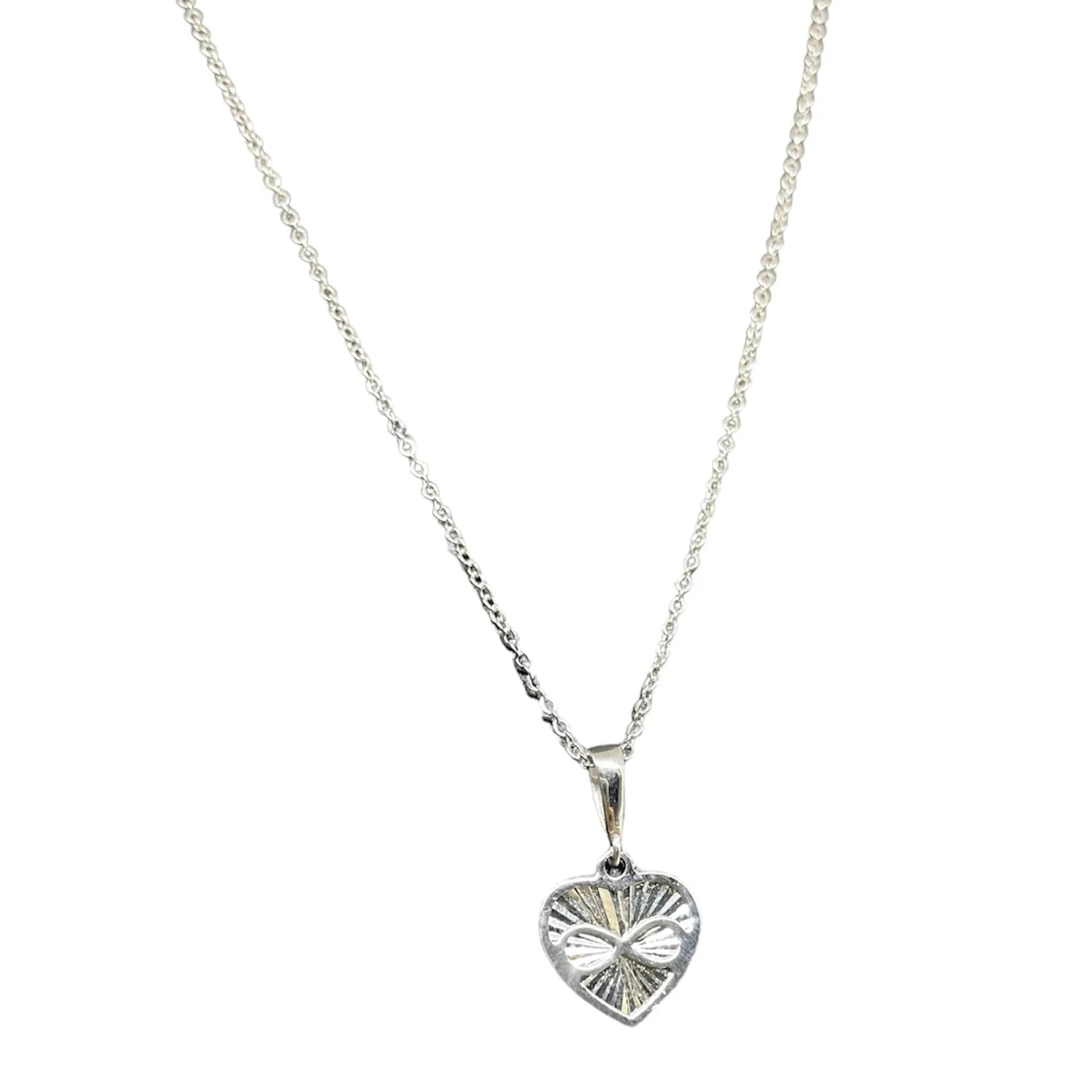 Collana iGold con cuore in Oro Bianco 375 9Kt