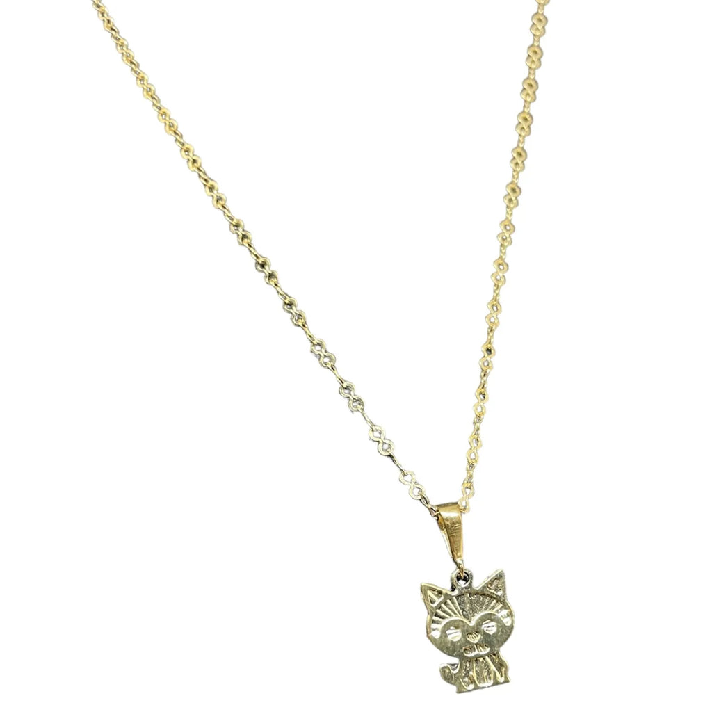 Collana iGold con gattino in Oro Giallo 375 9Kt