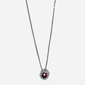 Collana iGold con piccolo punto luce rosso Oro Bianco 375 9KT