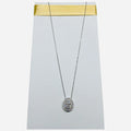Collana iGold con punto luce elegante Oro Bianco 375 9KT