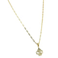 iGold-Halskette mit vierblättrigem Kleeblatt aus 375er 9 Karat Gelbgold