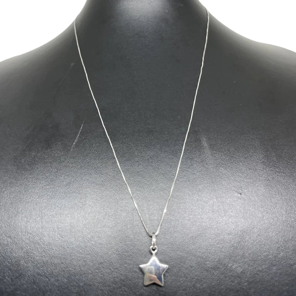 Collana iGold con stella in Oro Bianco 375 9Kt