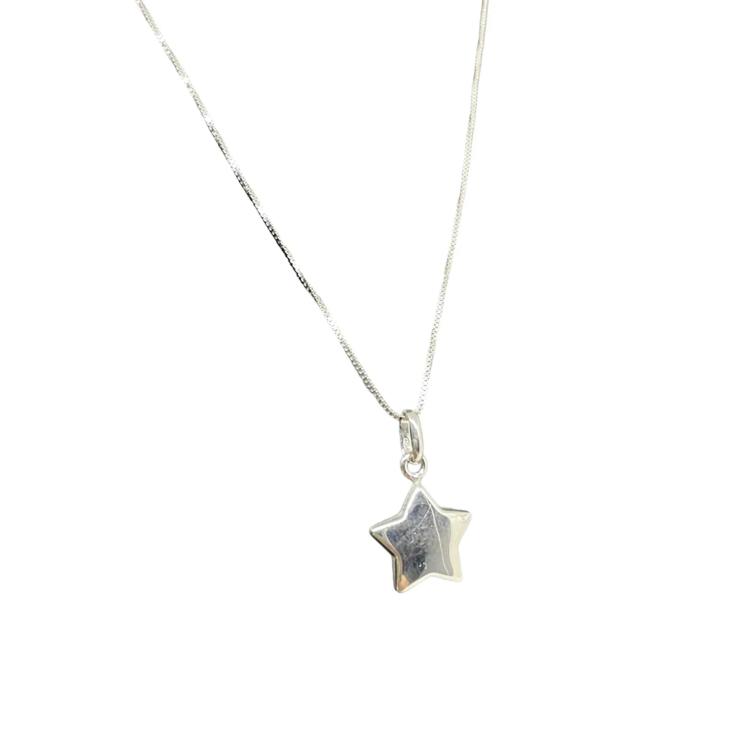Collana iGold con stella in Oro Bianco 375 9Kt
