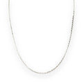 iGold-Halskette aus 9 Karat Weißgold, 45 cm
