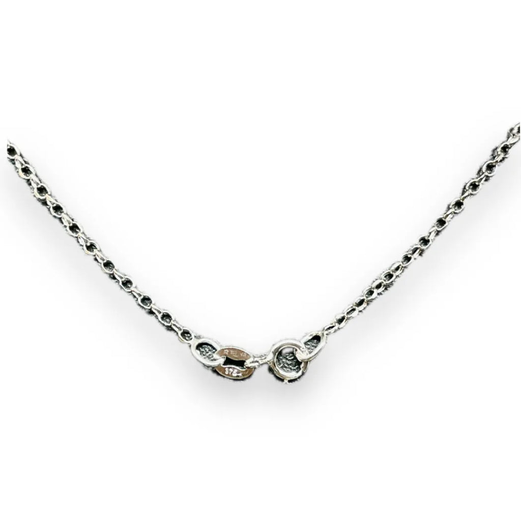 iGold-Halskette aus 9 Karat Weißgold, 48 cm