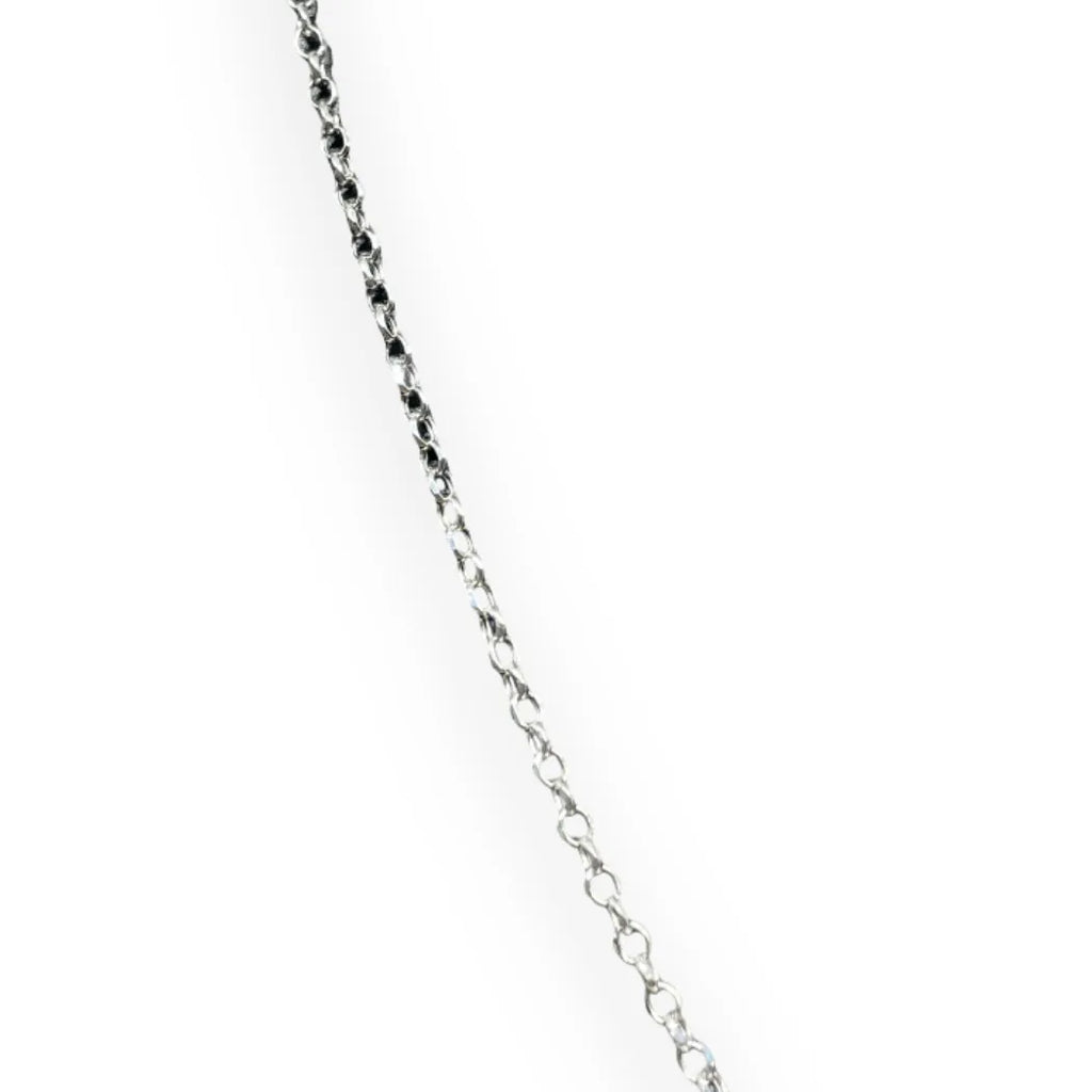 iGold-Halskette aus 9 Karat Weißgold, 48 cm