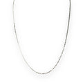 iGold-Halskette aus 9 Karat Weißgold, 48 cm