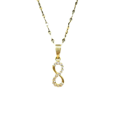 Collana in Oro 18kt con Ciondolo Infinito
