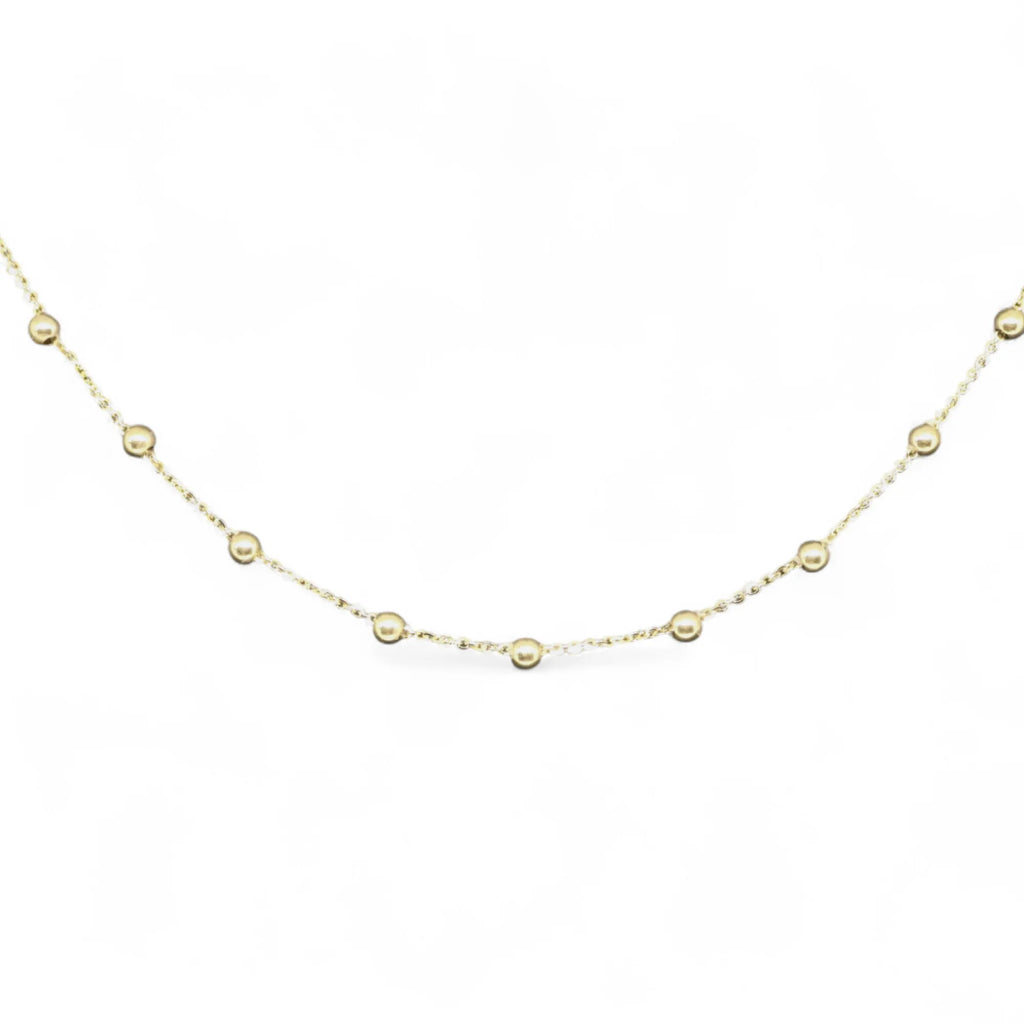 Collana in Oro Giallo 18kt con Sfere