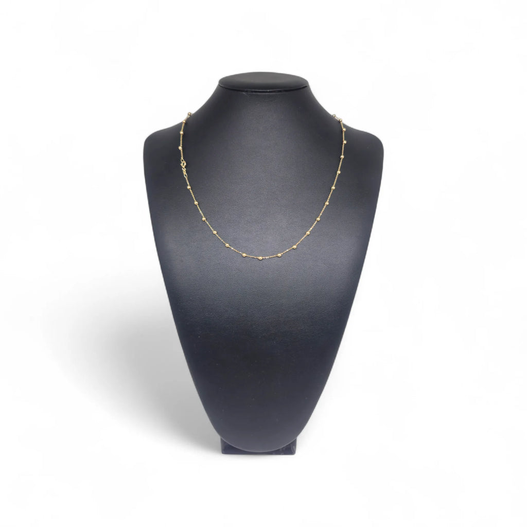 Collana in Oro Giallo 18kt con Sfere