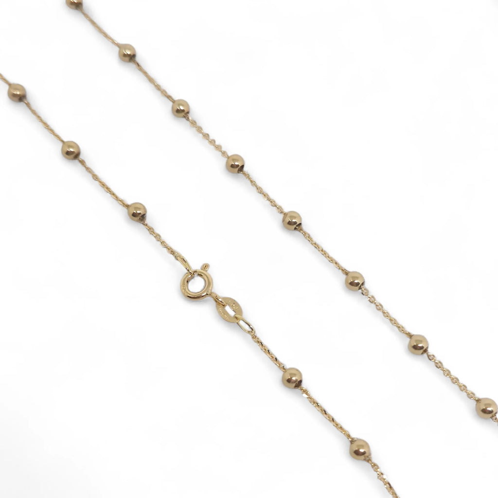 Collana in Oro Giallo 18kt con Sfere