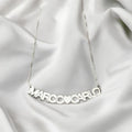 Collana in argento 925 unisex con nome doppio
