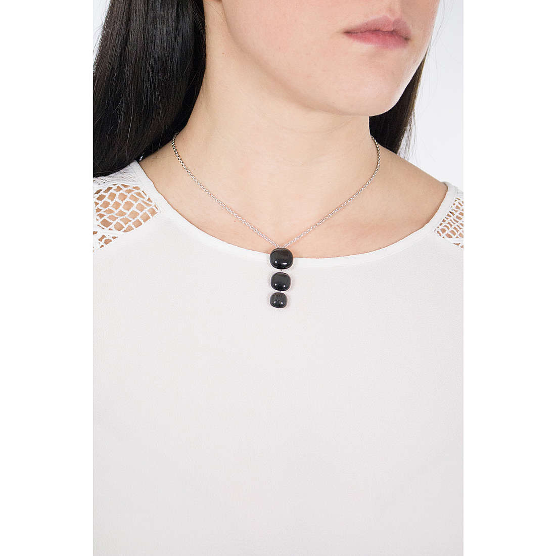 Collana in argento donna gioielli Morellato gemma SAKK19