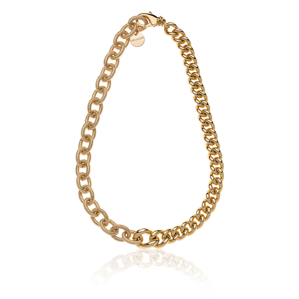 Collana in bronzo dorato Unoaerre donna 2021