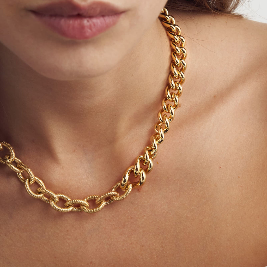 Collana in bronzo dorato Unoaerre donna 2021