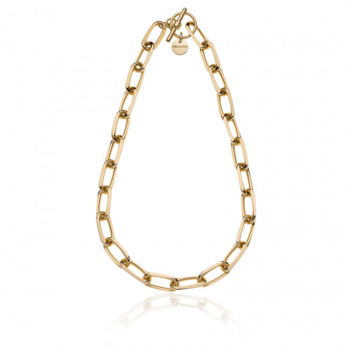 Collana in bronzo dorato catena forzatina Unoaerre donna 2023