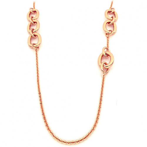 Collana in bronzo dorato rosa Unoaerre donna 1759