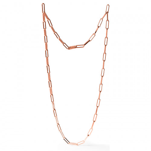 Collana in bronzo dorato rosa Unoaerre donna 1974
