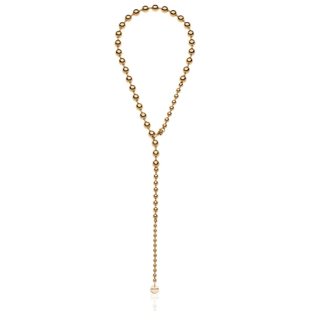 Collana in bronzo dorato sphere Unoaerre donna 1990