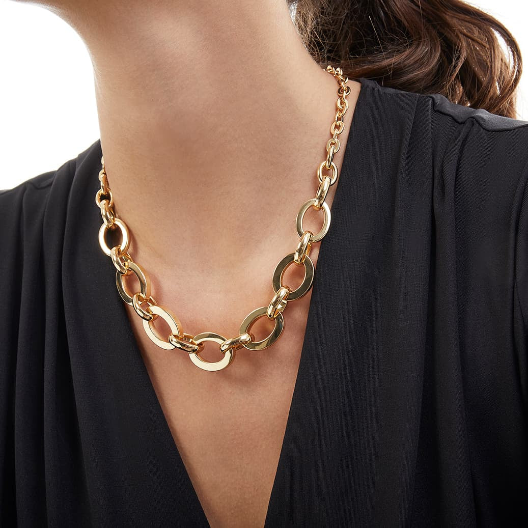 Collana in bronzo giallo Unoaerre donna 1939