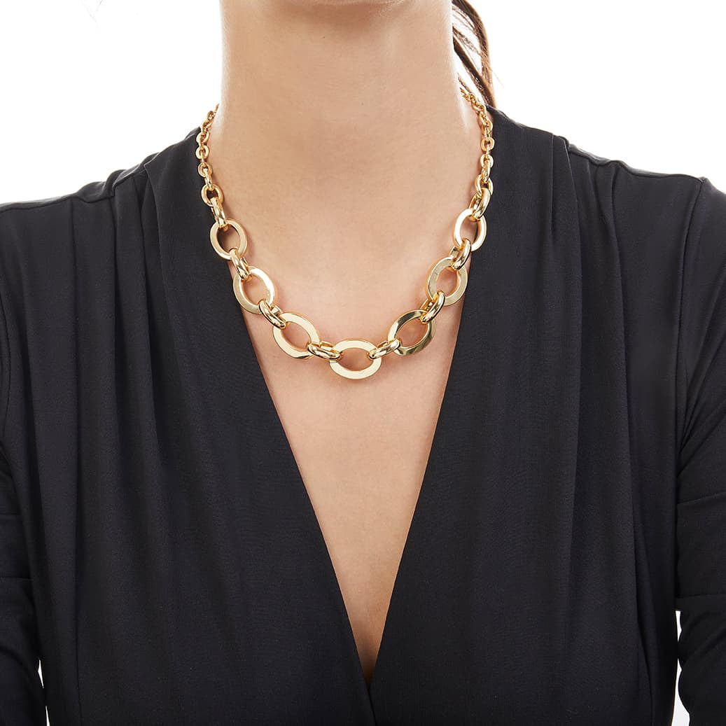 Collana in bronzo giallo Unoaerre donna 1939