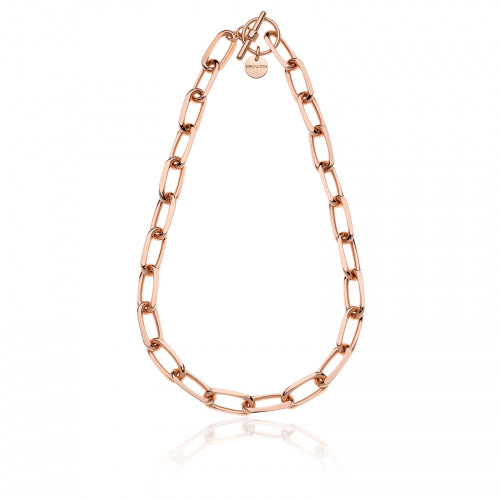 Collana in bronzo rosa catena forzatina Unoaerre donna 2026