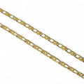 Collana in oro 18 carati con maglia piatta intrecciata