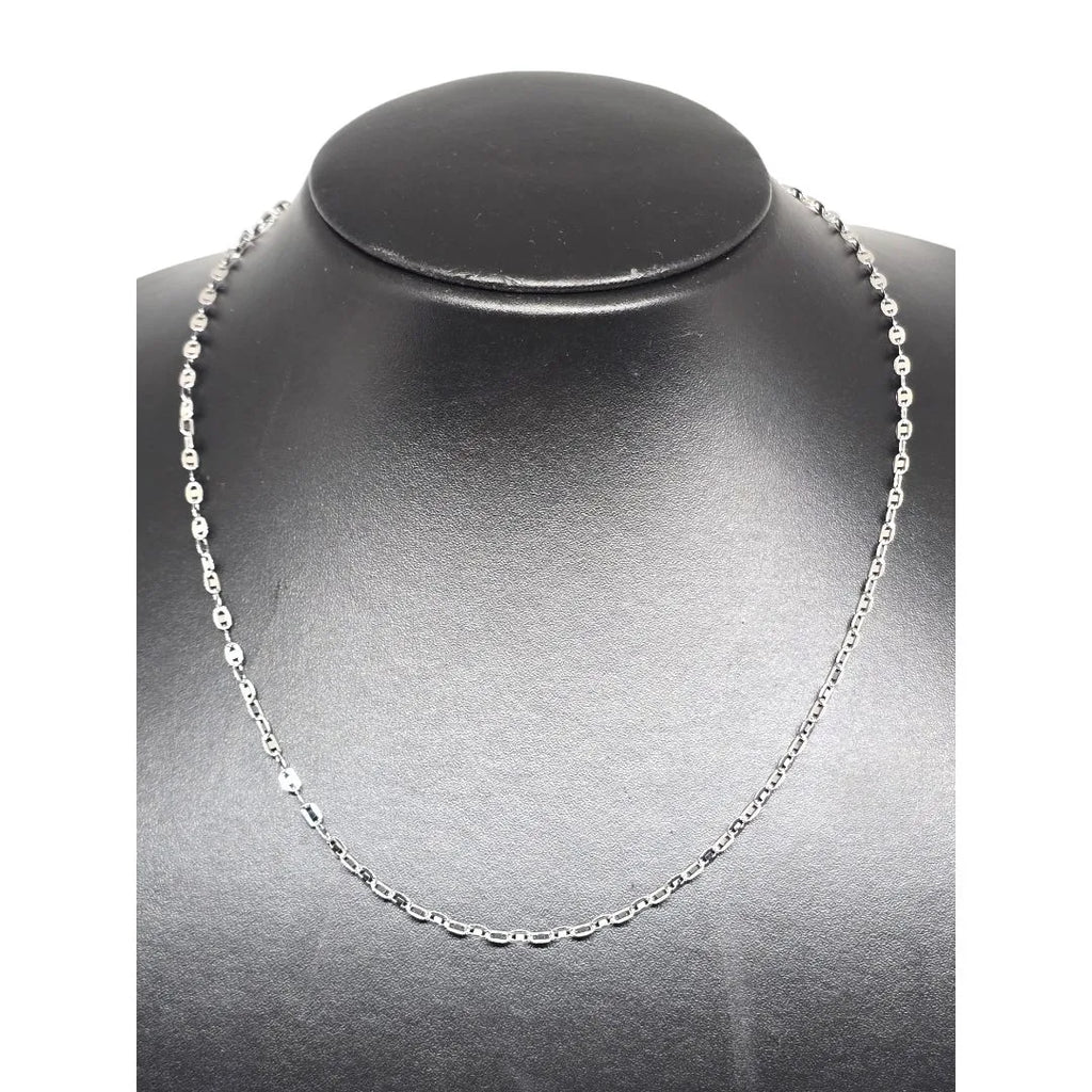 Collana in oro bianco 18 carati lunghezza 42 cm peso 4,6 gr
