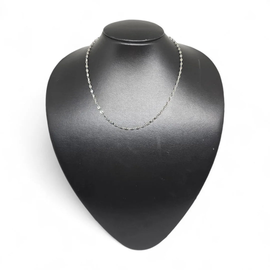Collana in oro bianco 18 carati lunghezza 42 cm peso 4,6 gr