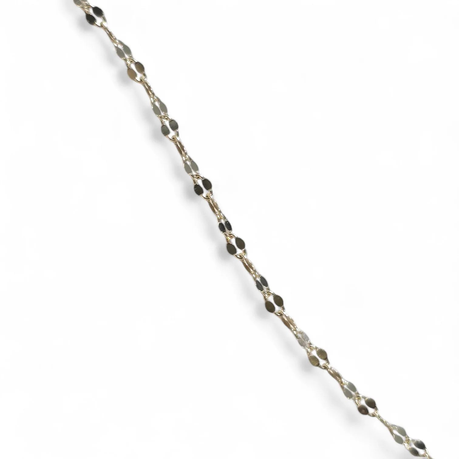 Collana in oro giallo 18 carati lunghezza 45 cm 1,2 grammi
